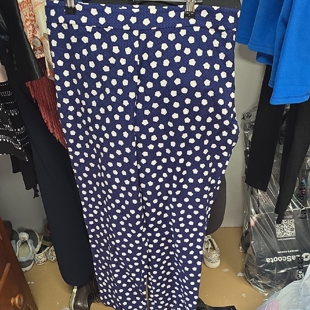 Kate Spade Blue and White Pant for Resort Wear